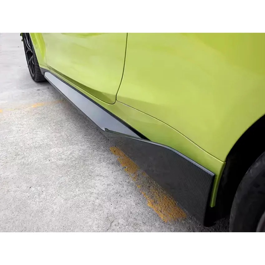 MP Style Dry Carbon Fiber Side Skirts For  G80 M3 G82 M4 Car Body Kit 2021+